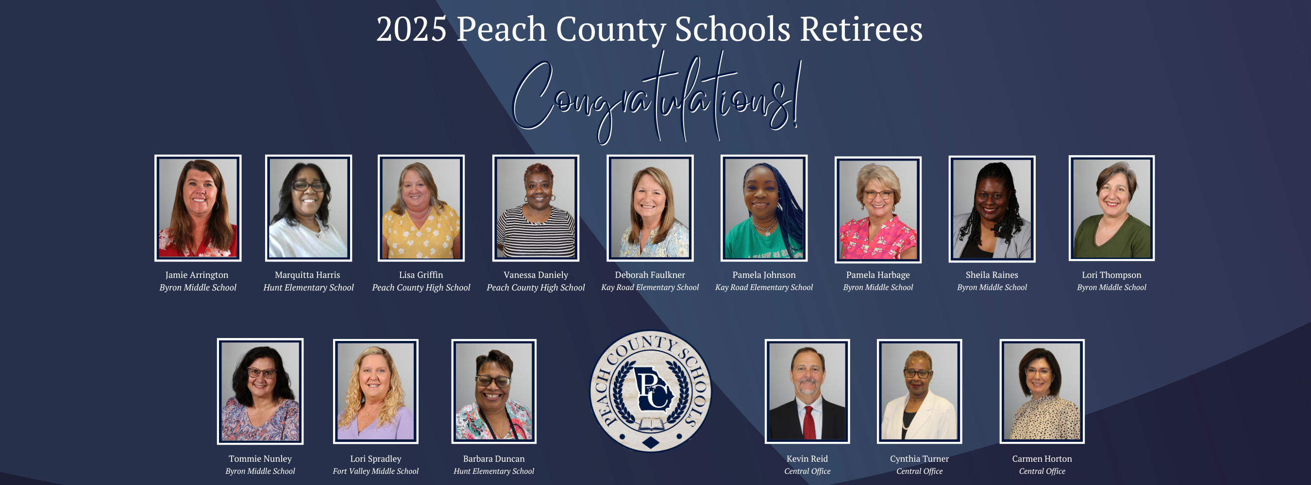 2025 Peach County Schools Retirees