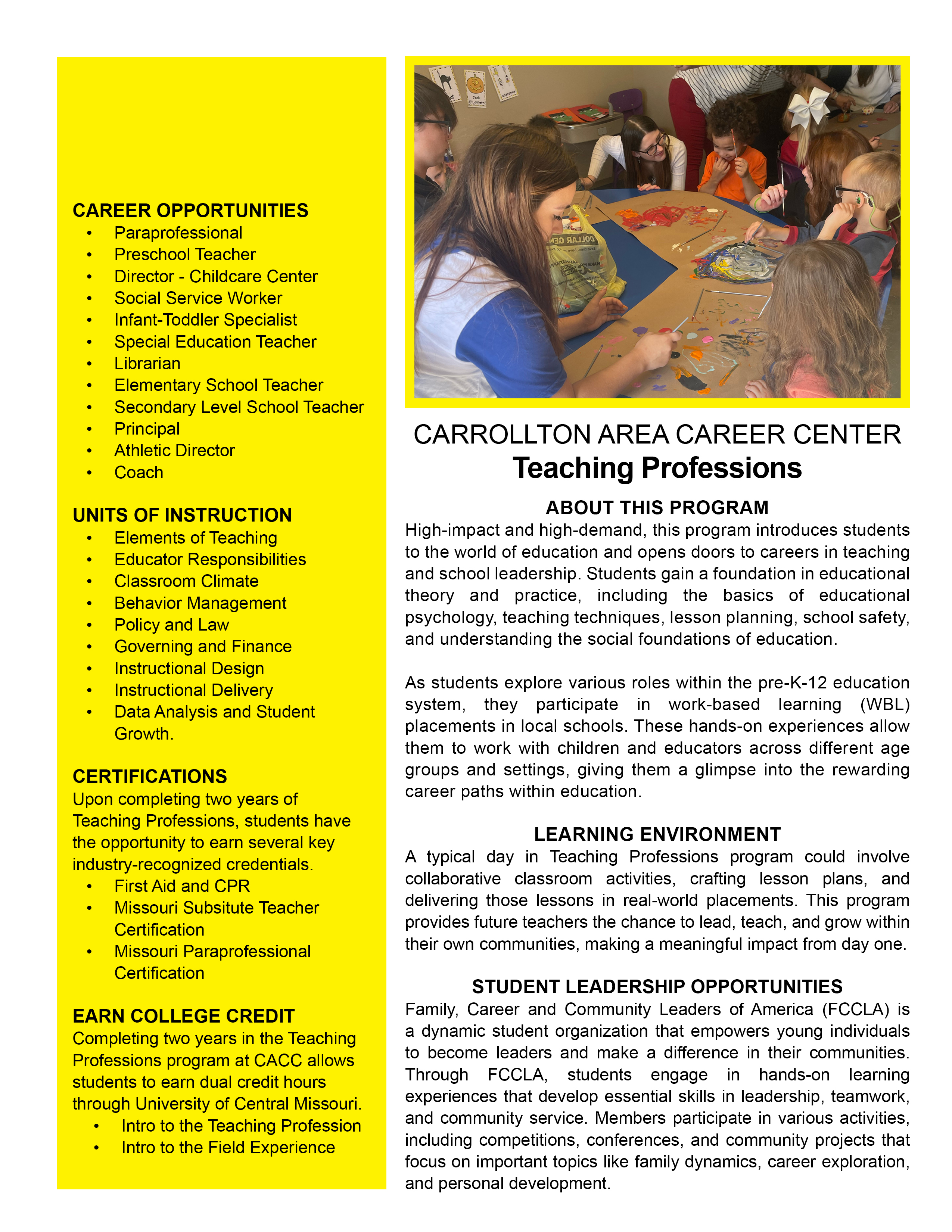 Teaching Professions