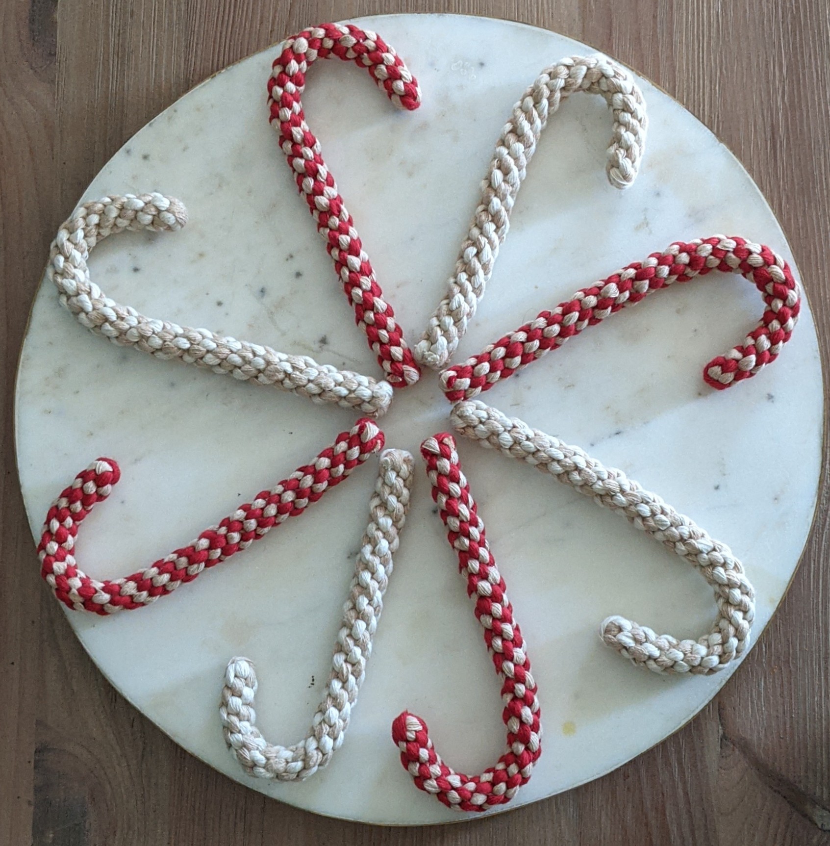 Macrame Candy Canes