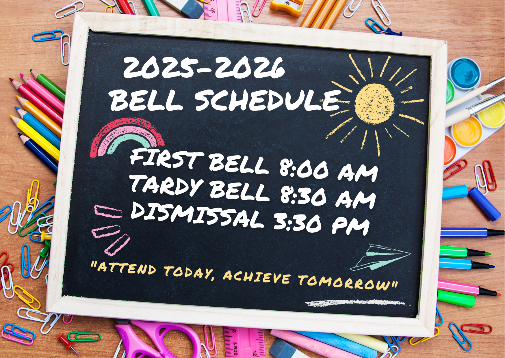 2025-2026 Bell Schedule