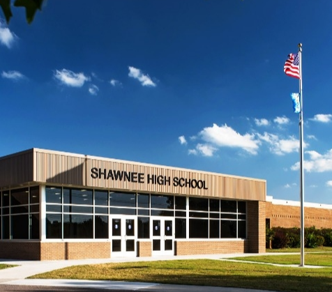 entrance of Shawnee High School