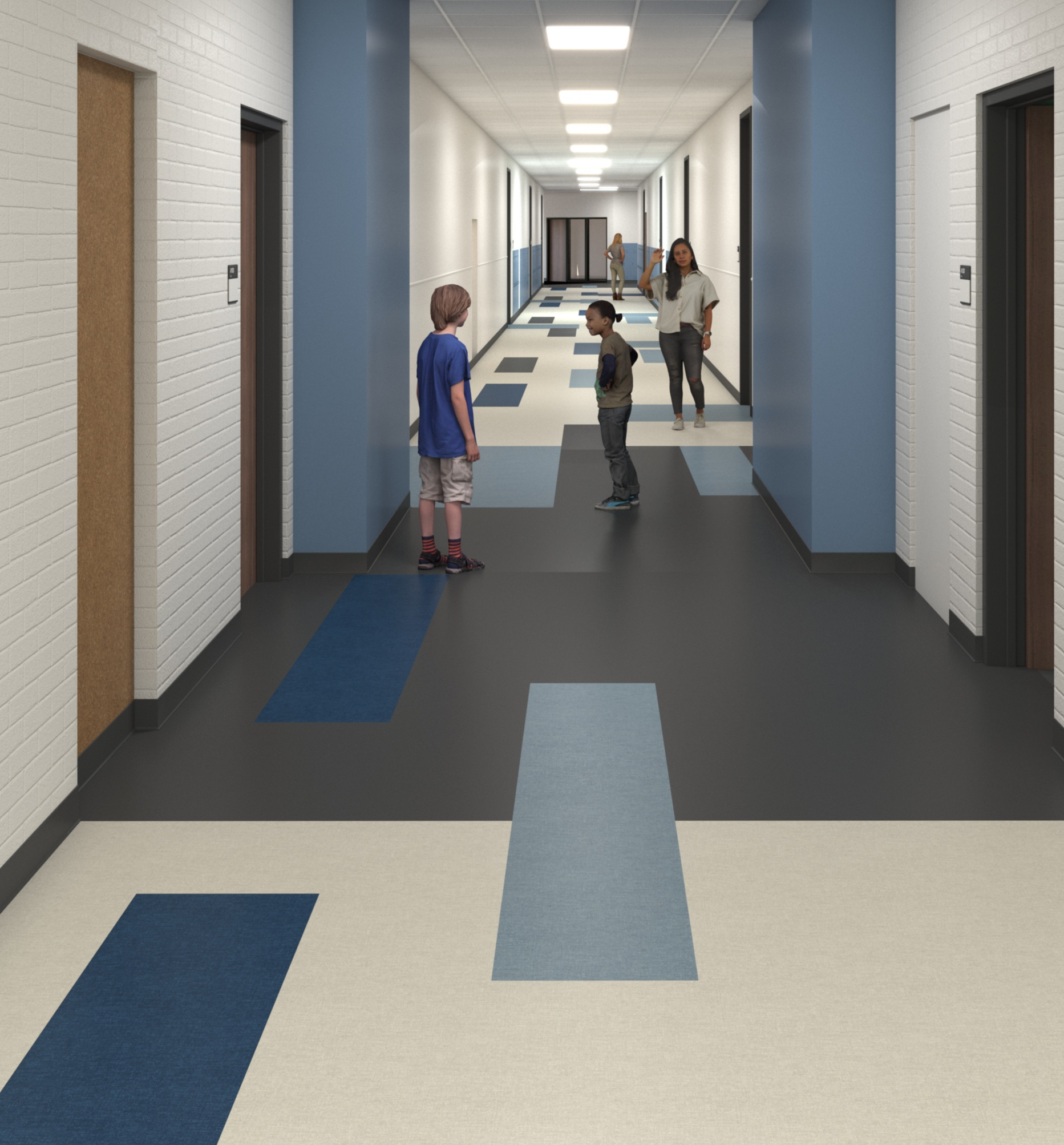 Bond rendering of hallway