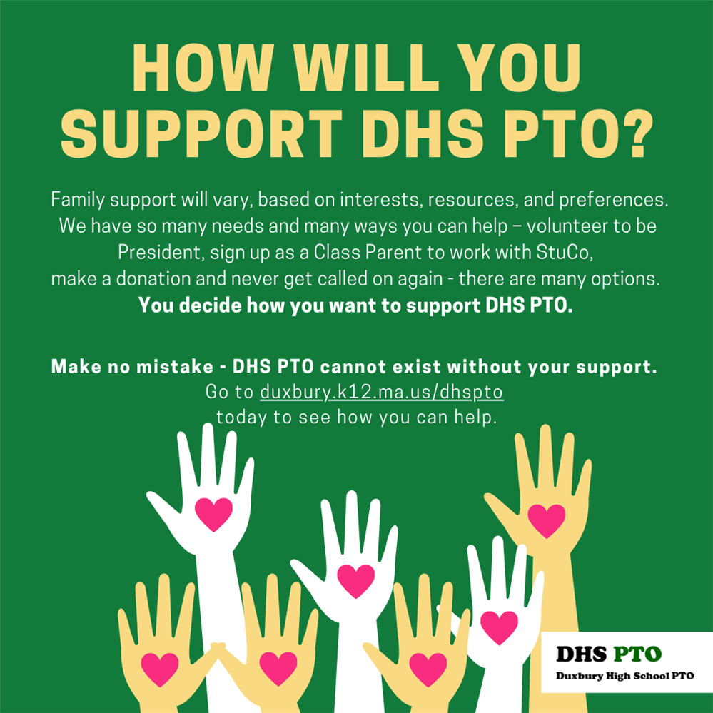 HOW WILL YOU SUPPORT DHS PTO