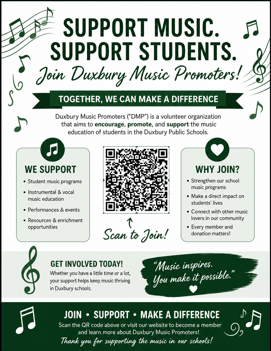 Duxbury Music Promoters Ad