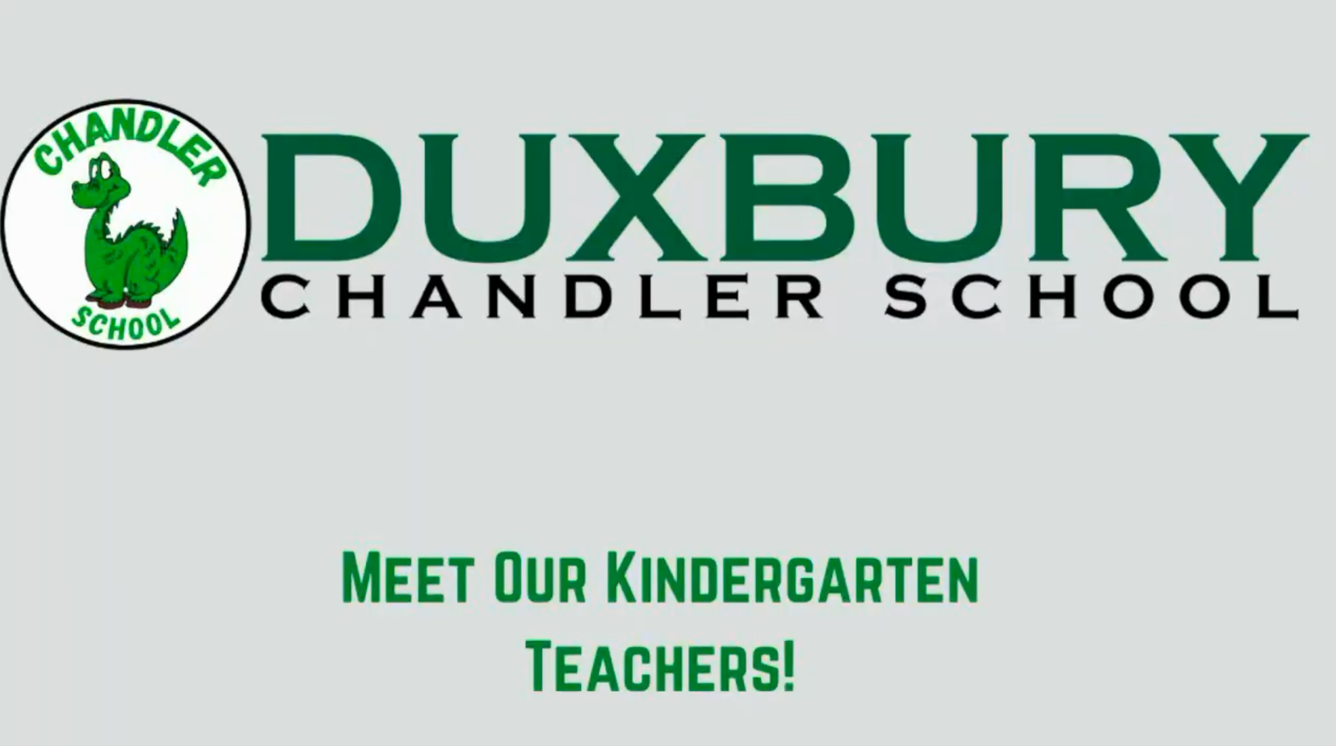Meet our Kindergarten Teachers