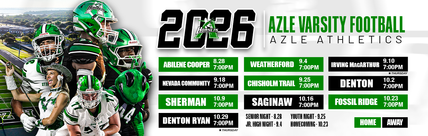 2026 Azle Varsity Football Schedule