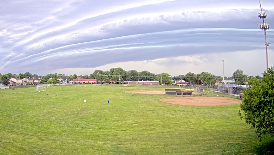 Rare image of a roll cloud that was captured during a severe weather event.