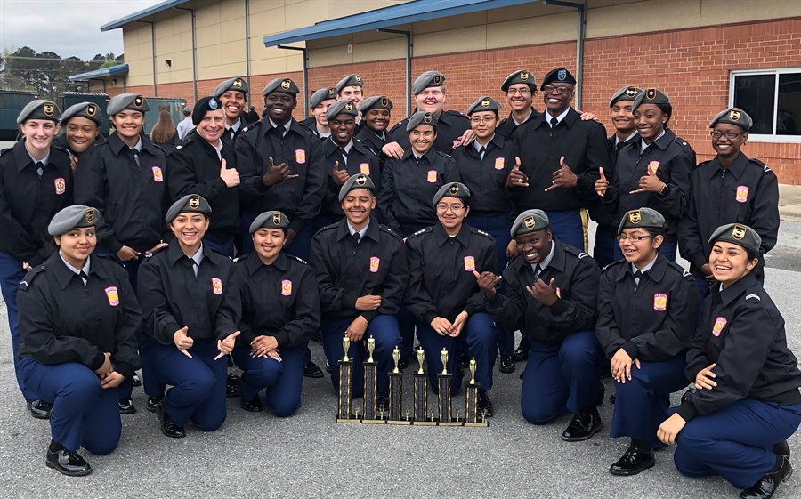 JROTC Members 2019 Drill competition 