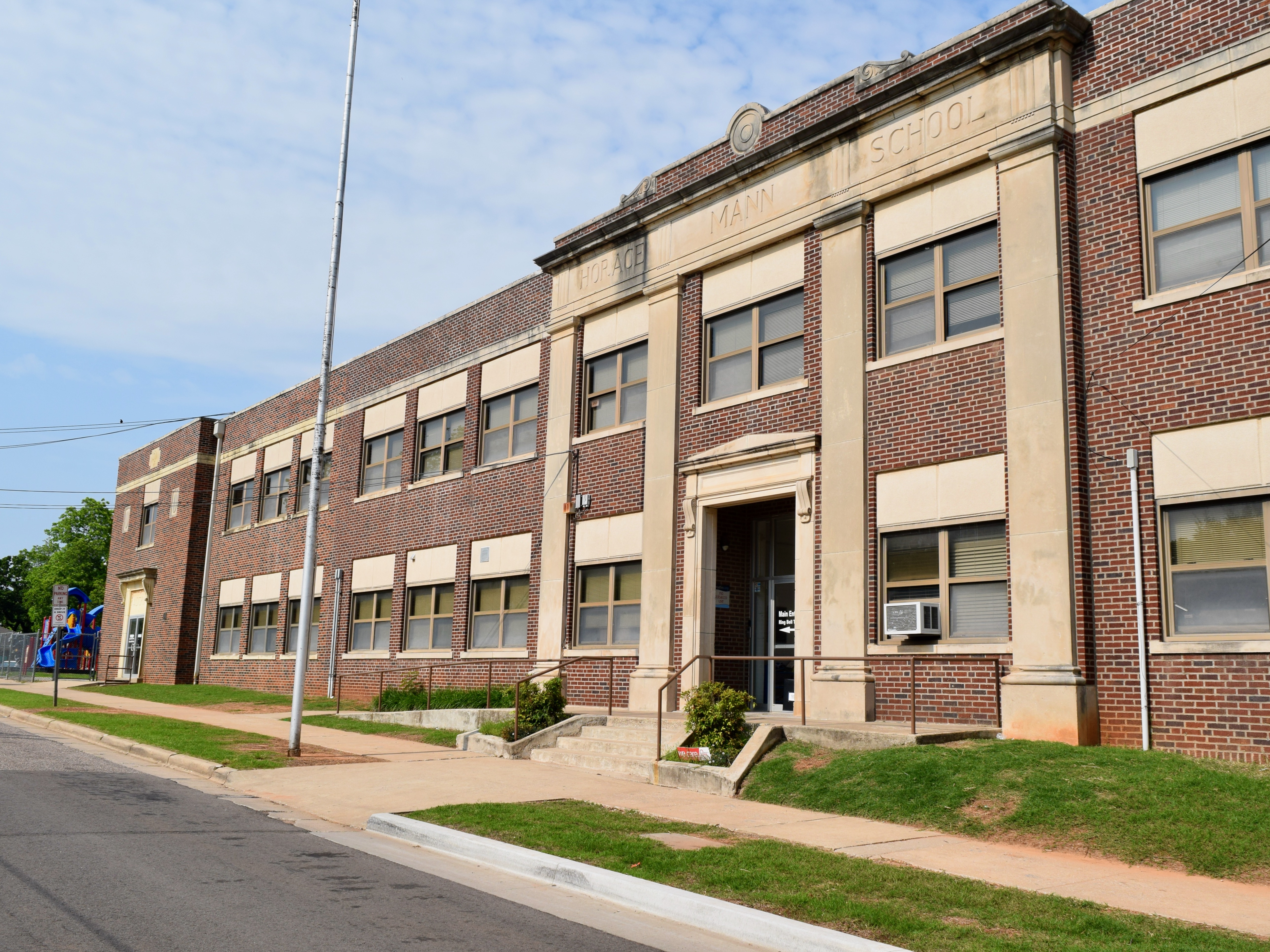 front of Horace Mann Elementary