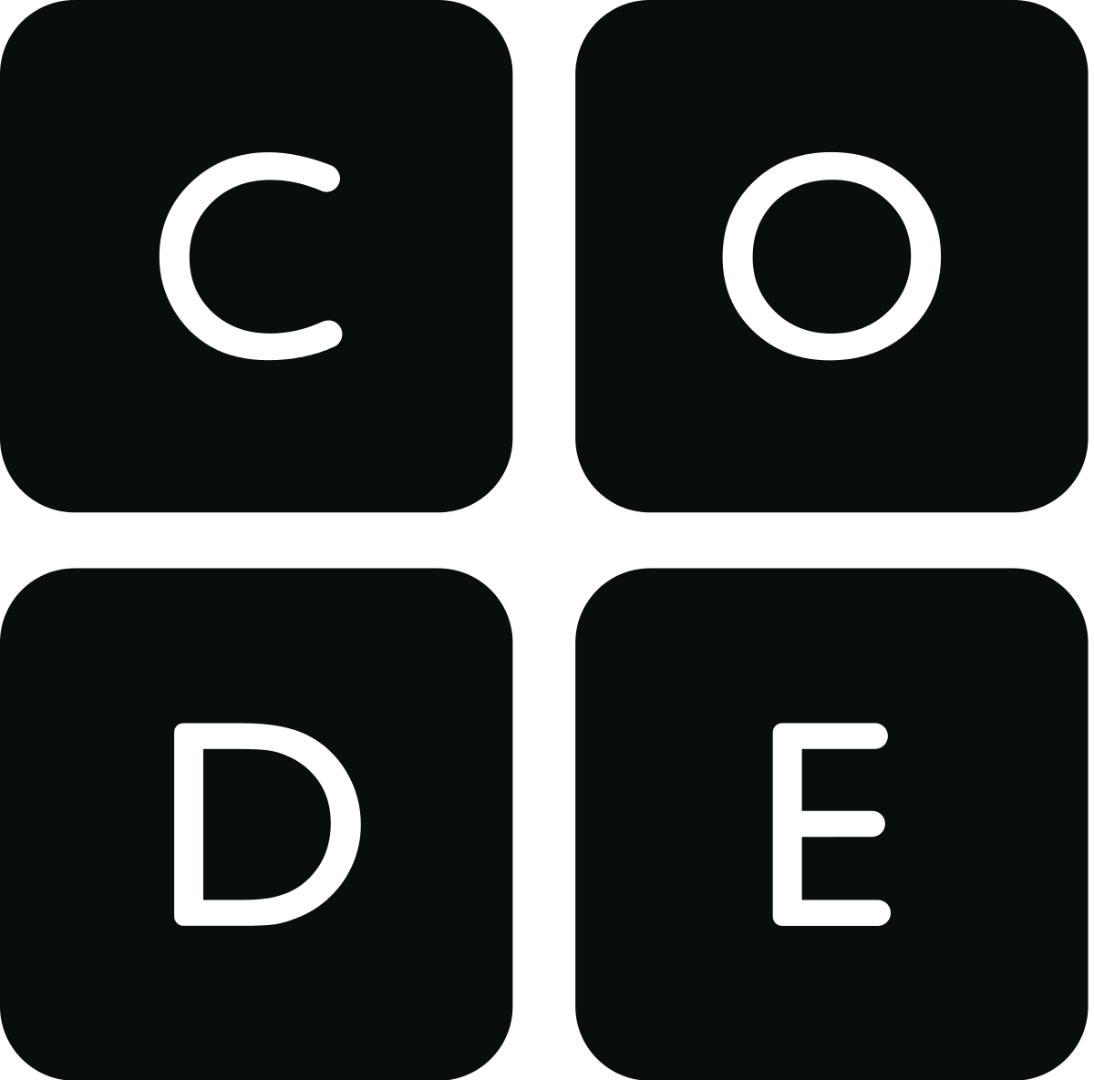 Logo spelling CODE
