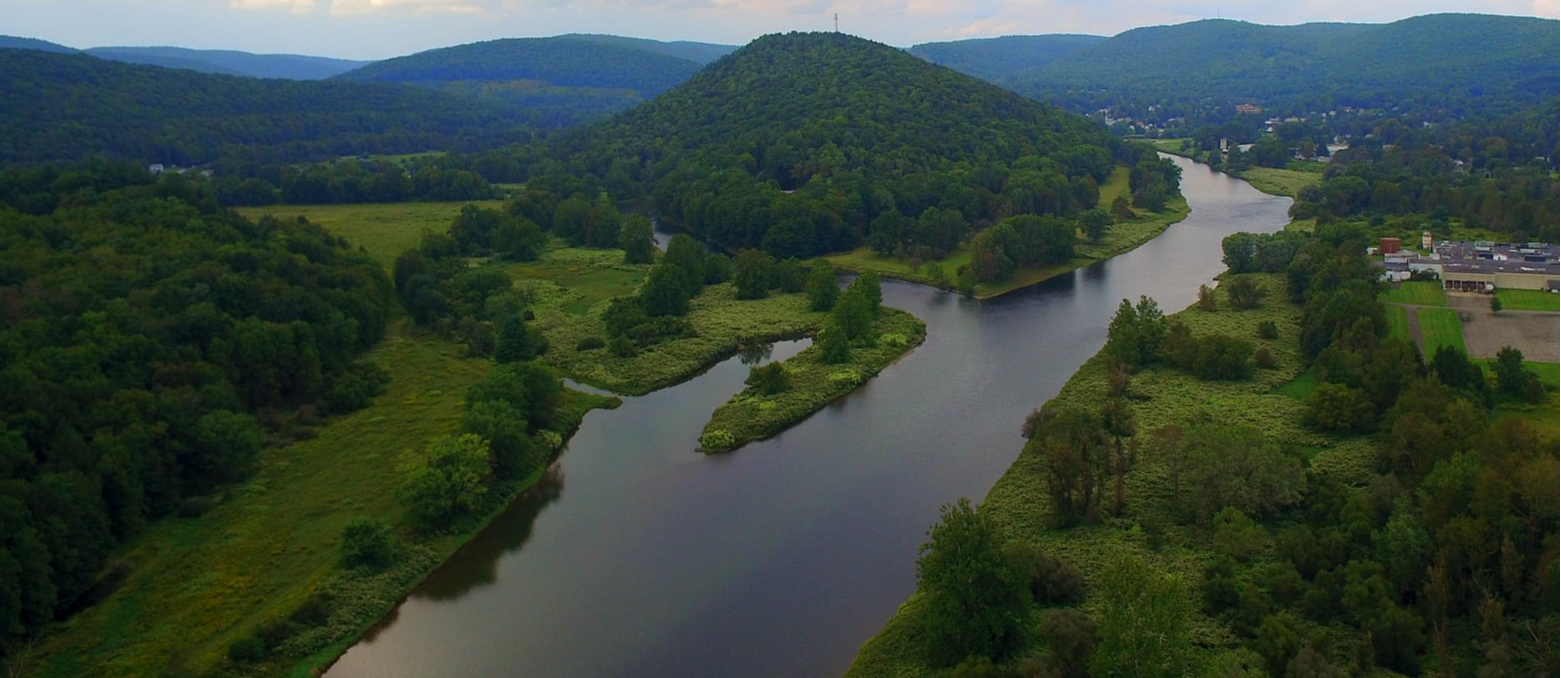 Hancock New York  - originally known as  Chehocton "Wedding of the Water" at  Point Mountain