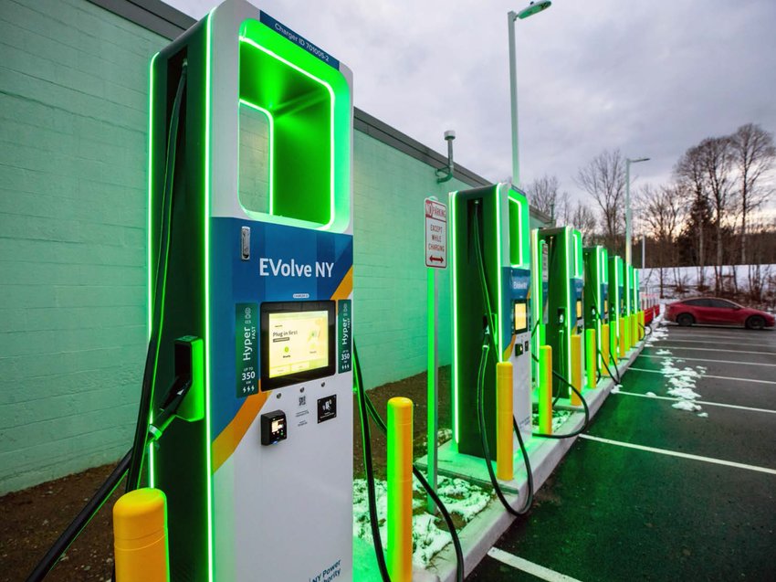 New EVolve NY Electric Car Charging Station in Hancock New York now OPEN