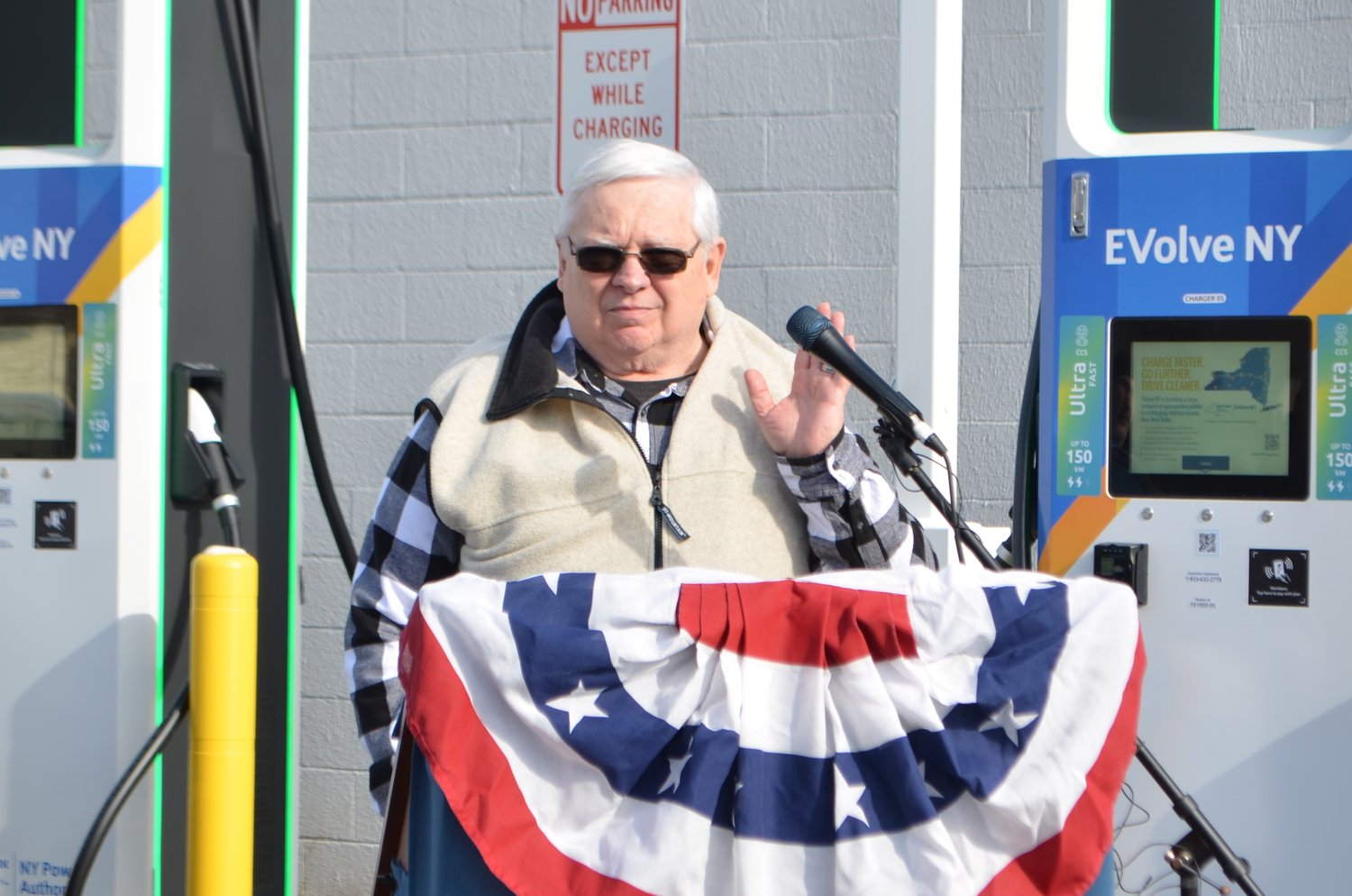 Jerry Vernold Town Supervisor Open the new $3.2m EVolve NY Car Charging Station in Hancock, NY