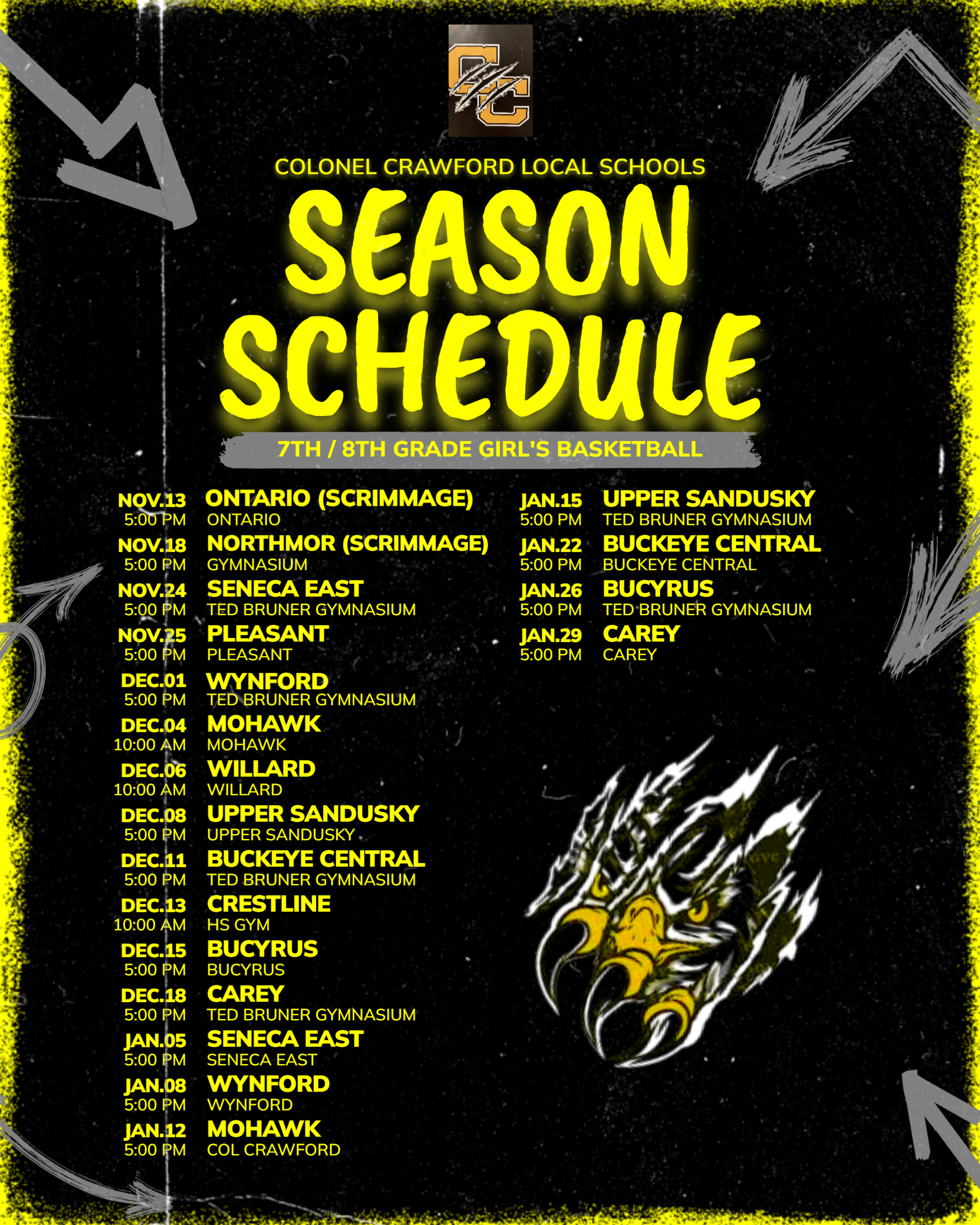 Middle School Girls Basketball