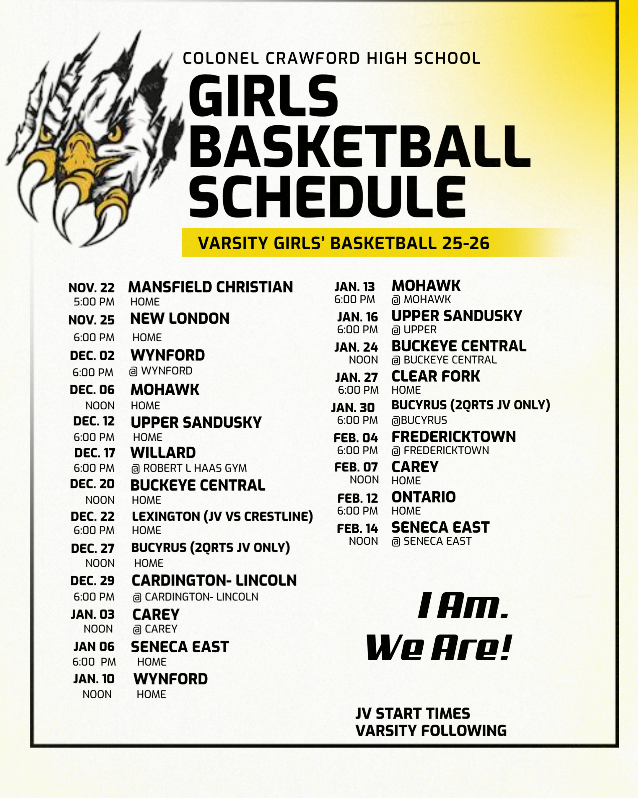 Girls Varsity Basketball