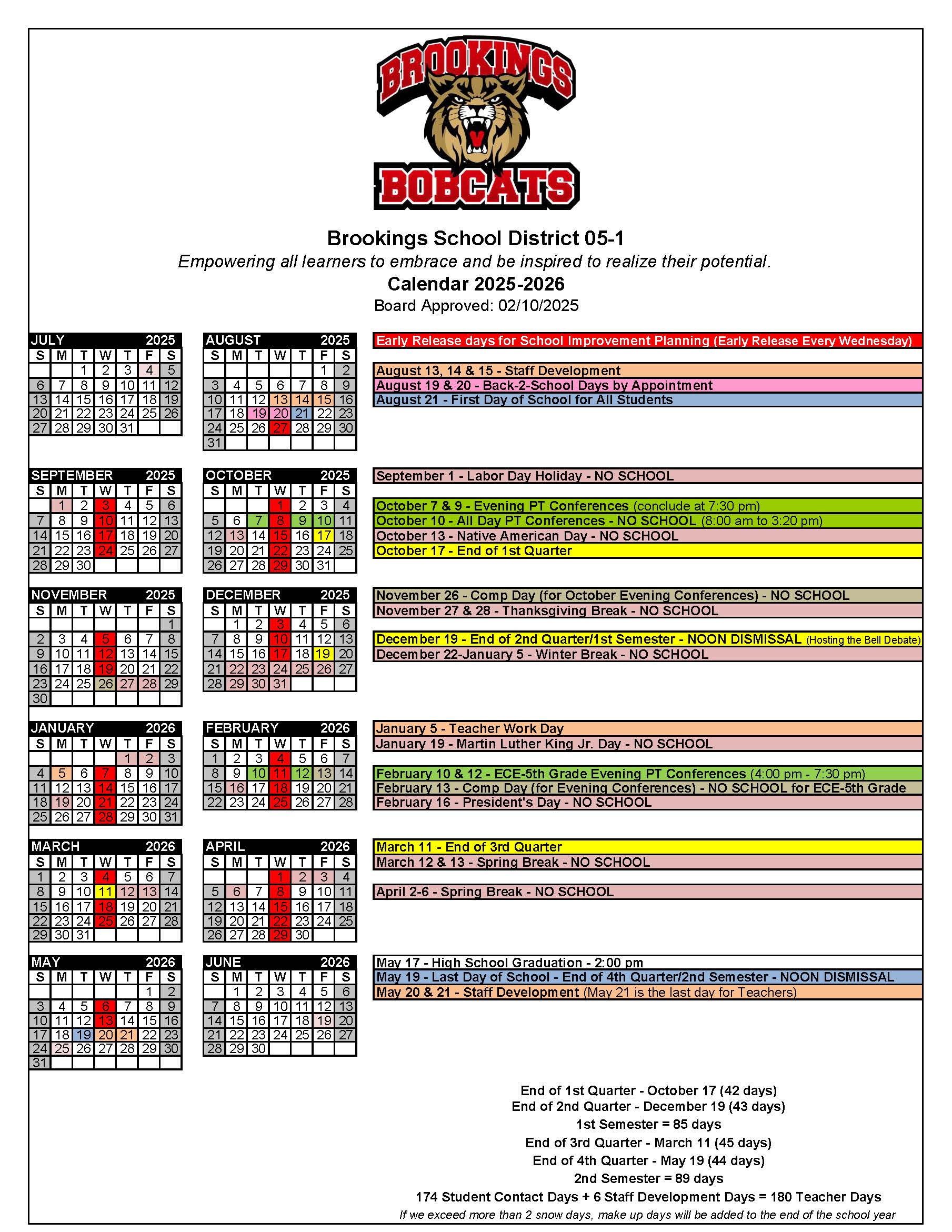 2025-2026 Calendar