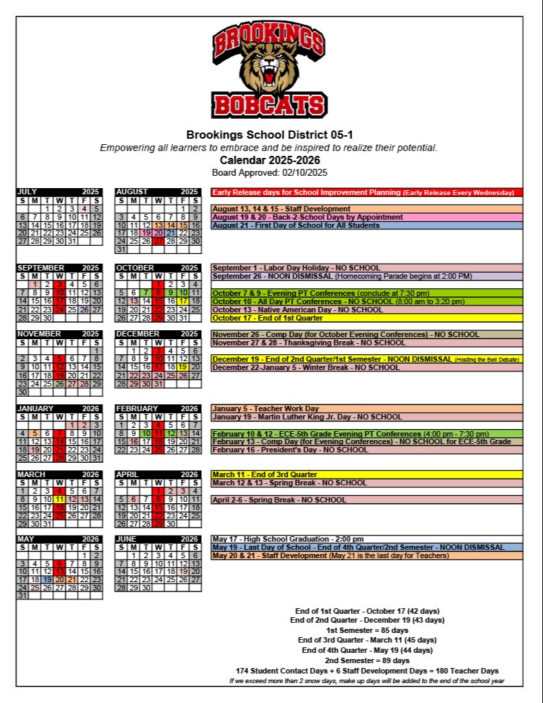 2025-2026 Calendar