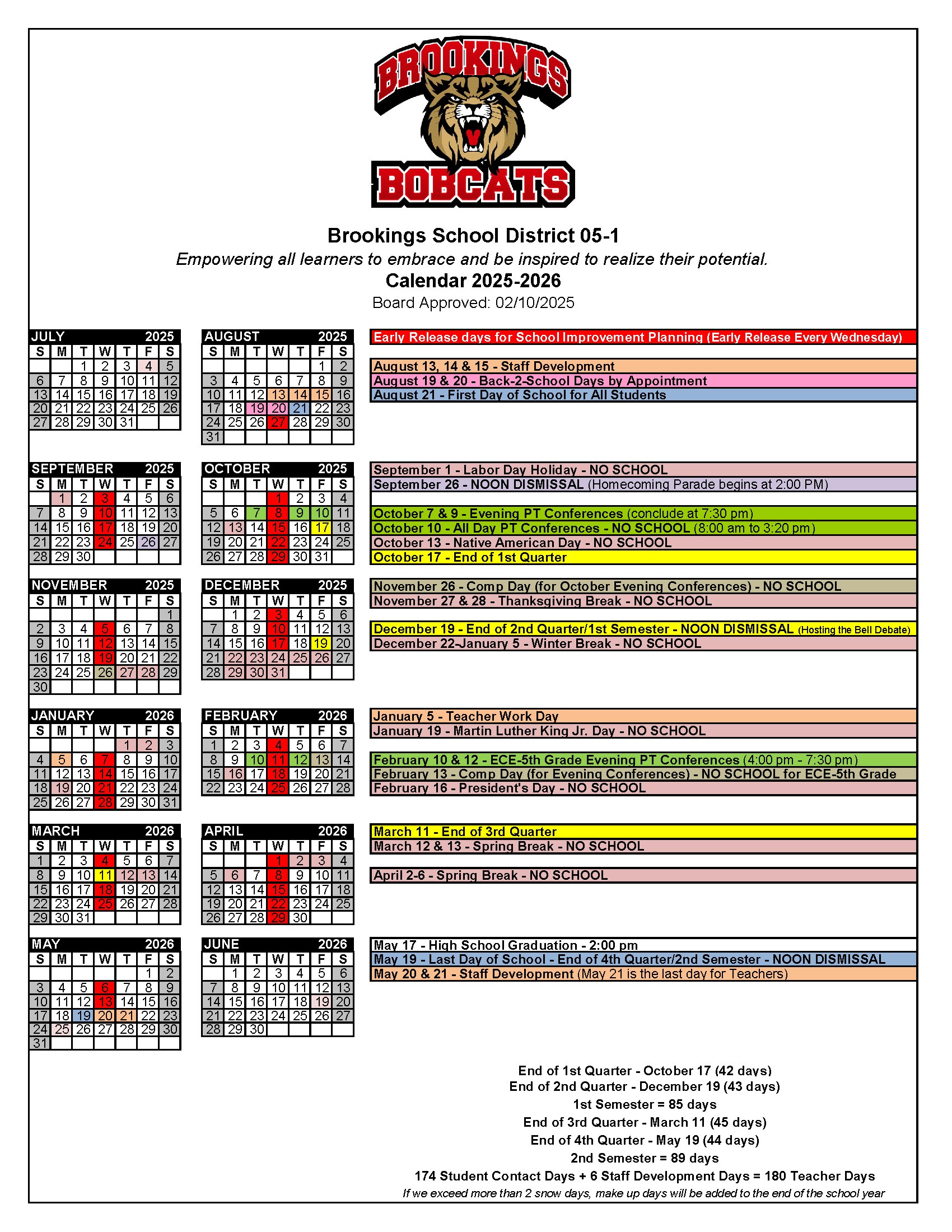 2025-2026 Calendar