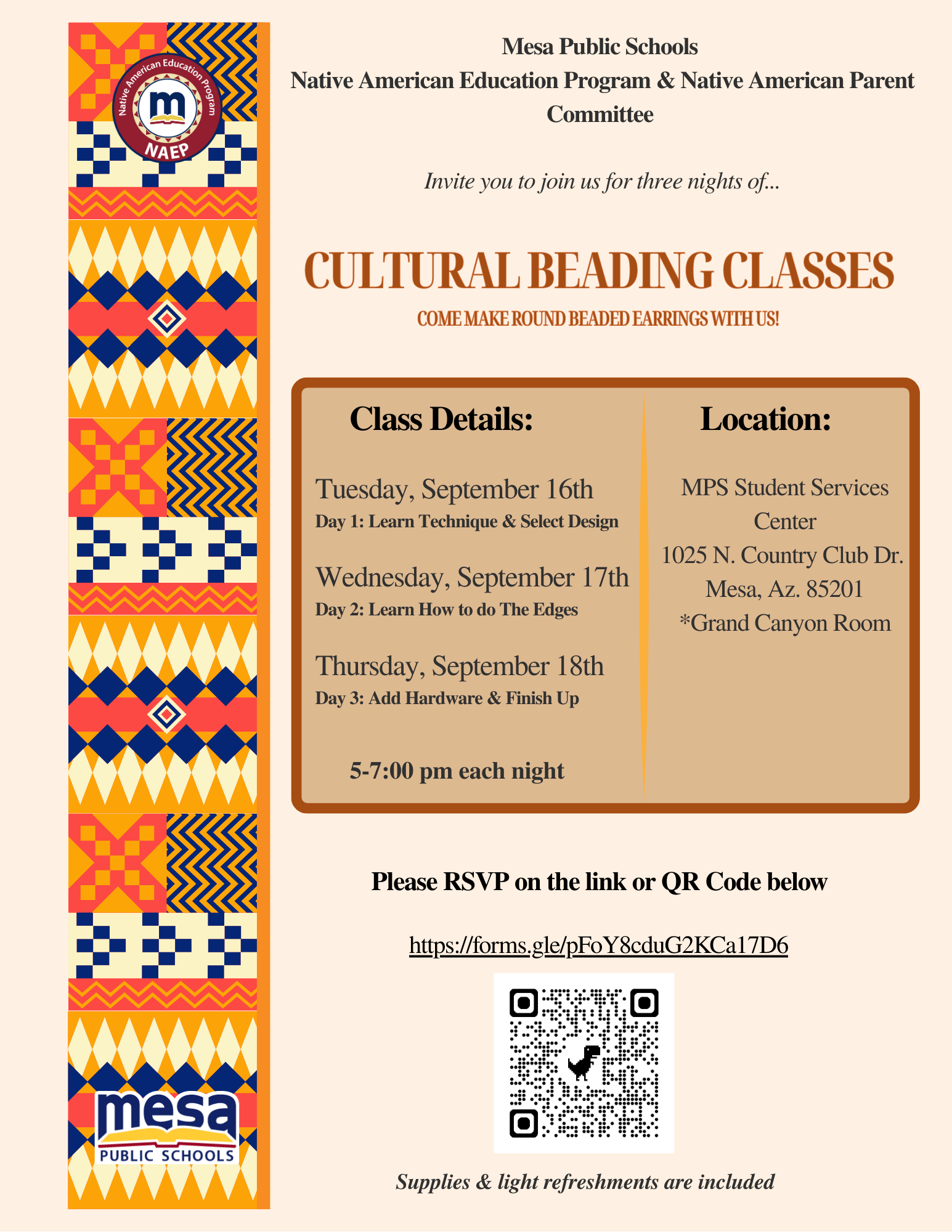 flier of Cultural Class