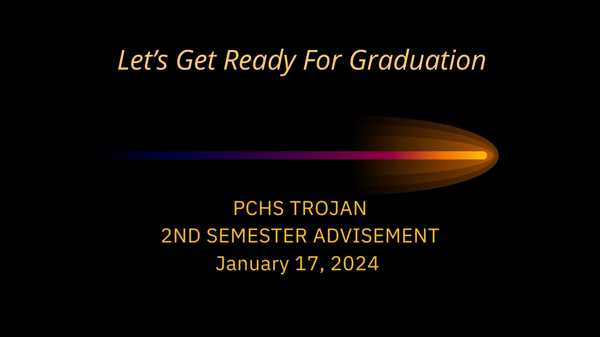 2024 Senior Meeting Notes - Please contact PCHS for this information