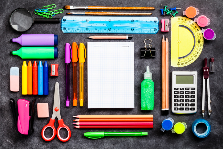 Getty images stock photo of school supplies