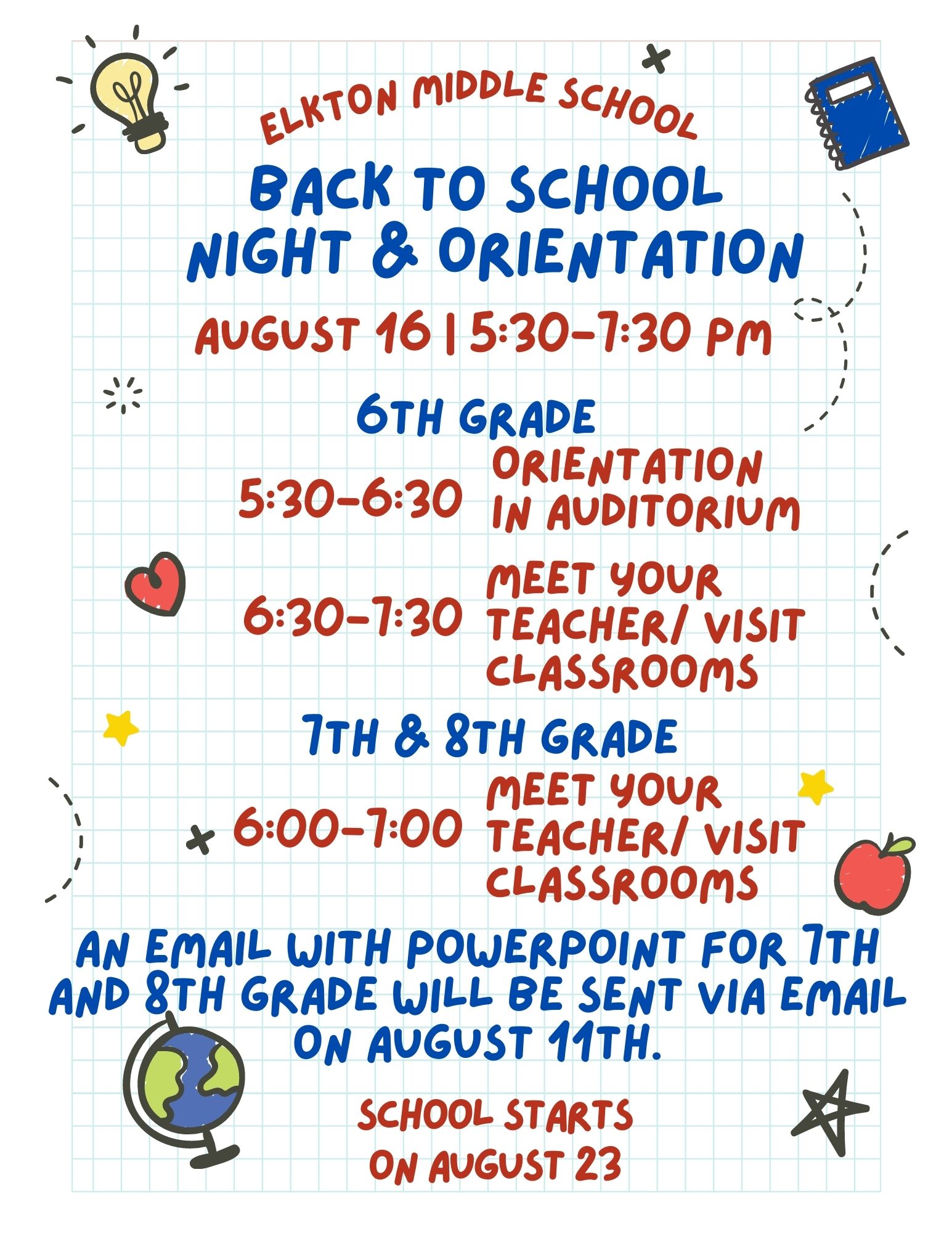 Events and Announcements | Elkton Middle School