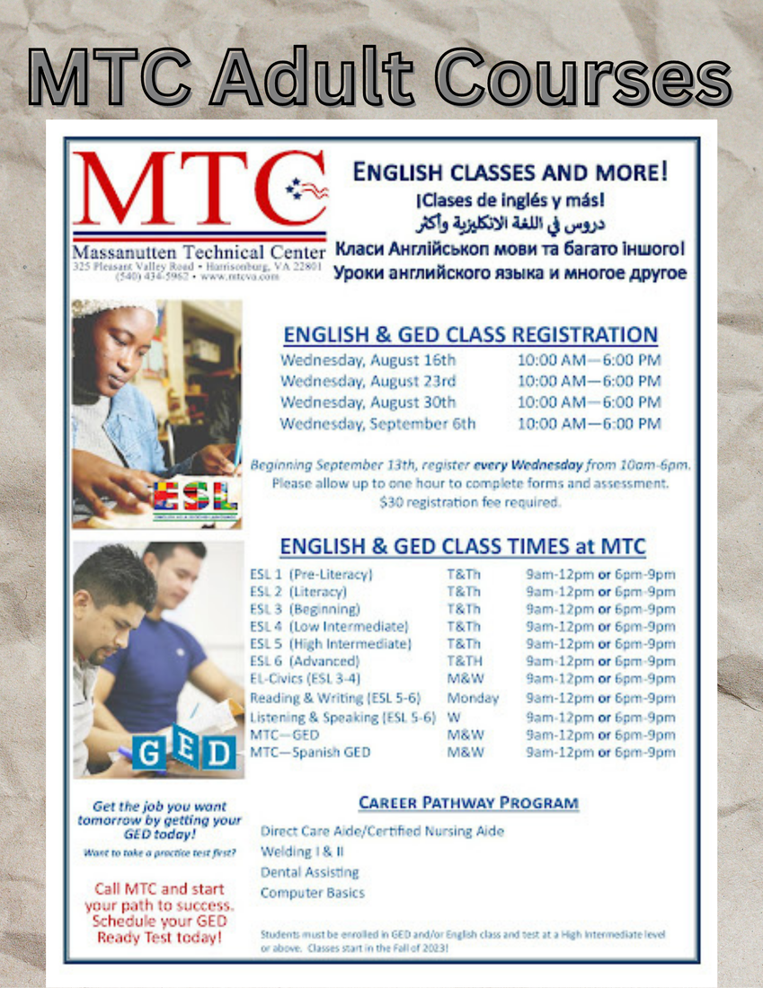 MTC Adult Courses