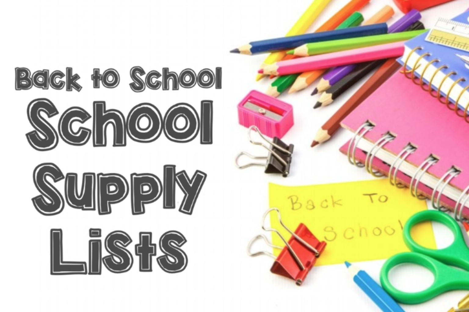 26-27 School Supply Lists