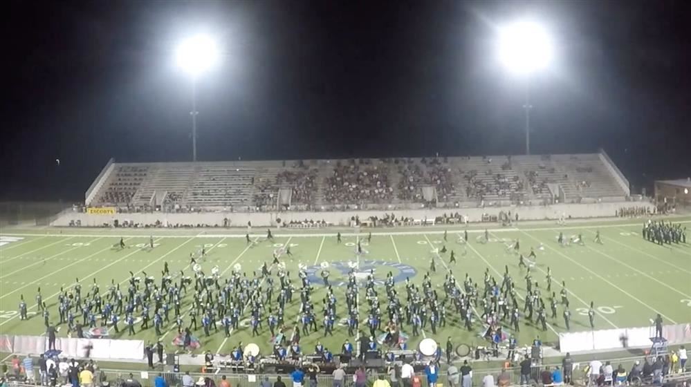 band playing in the field