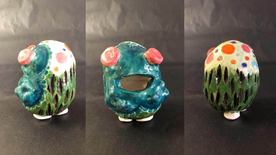 Ceramic Creature from Art 1 Class