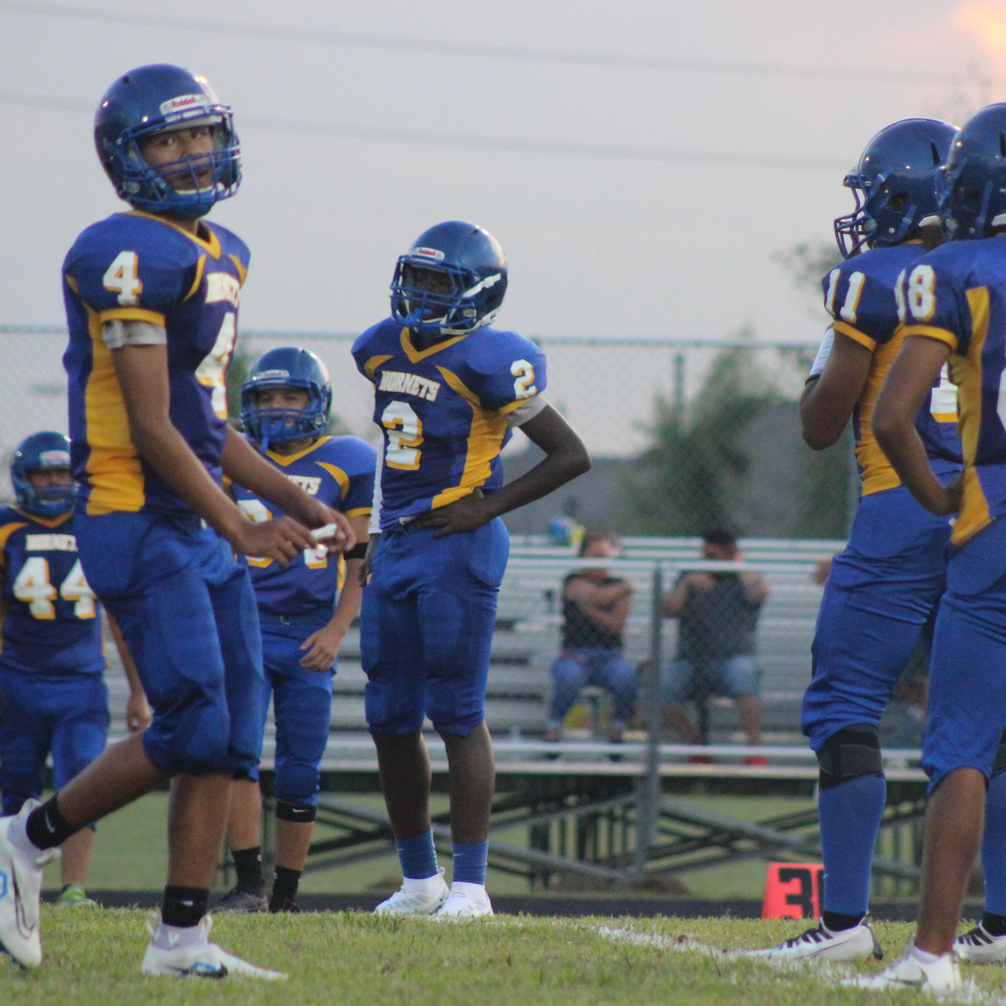 team playing at field