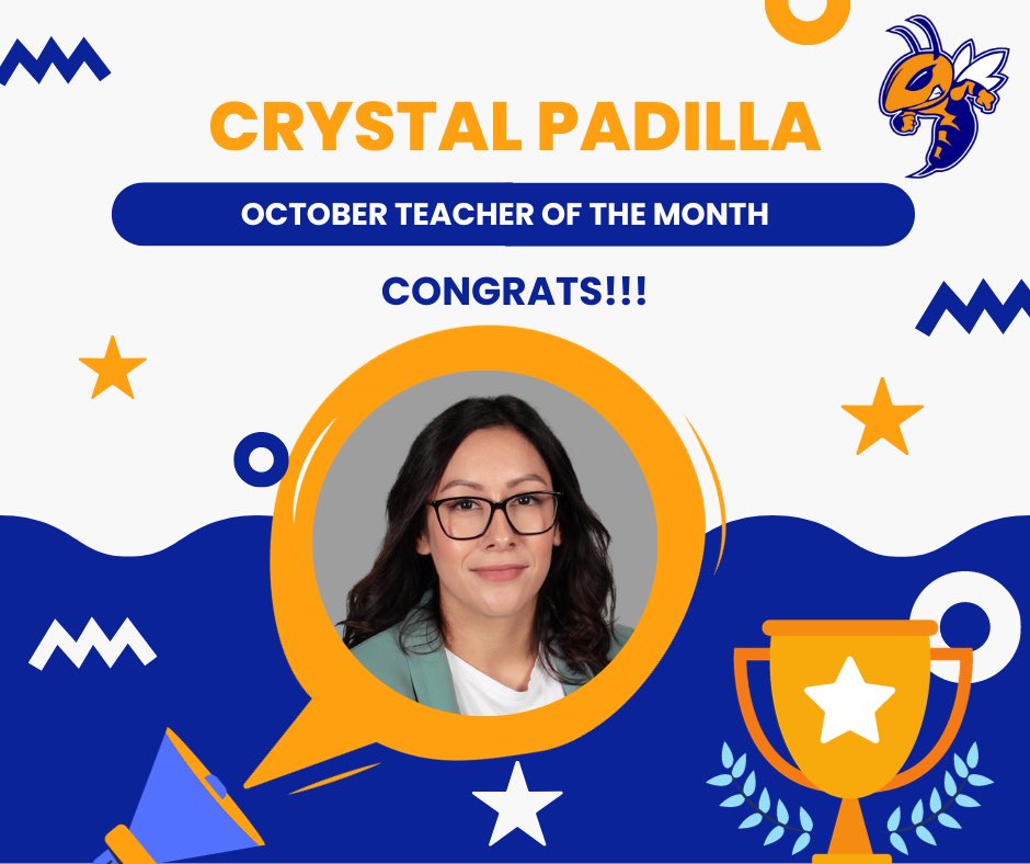 Ms. Padilla, October Teacher of the Month
