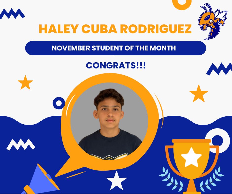 Haley Cuba Rodriguez, November Student of the Month