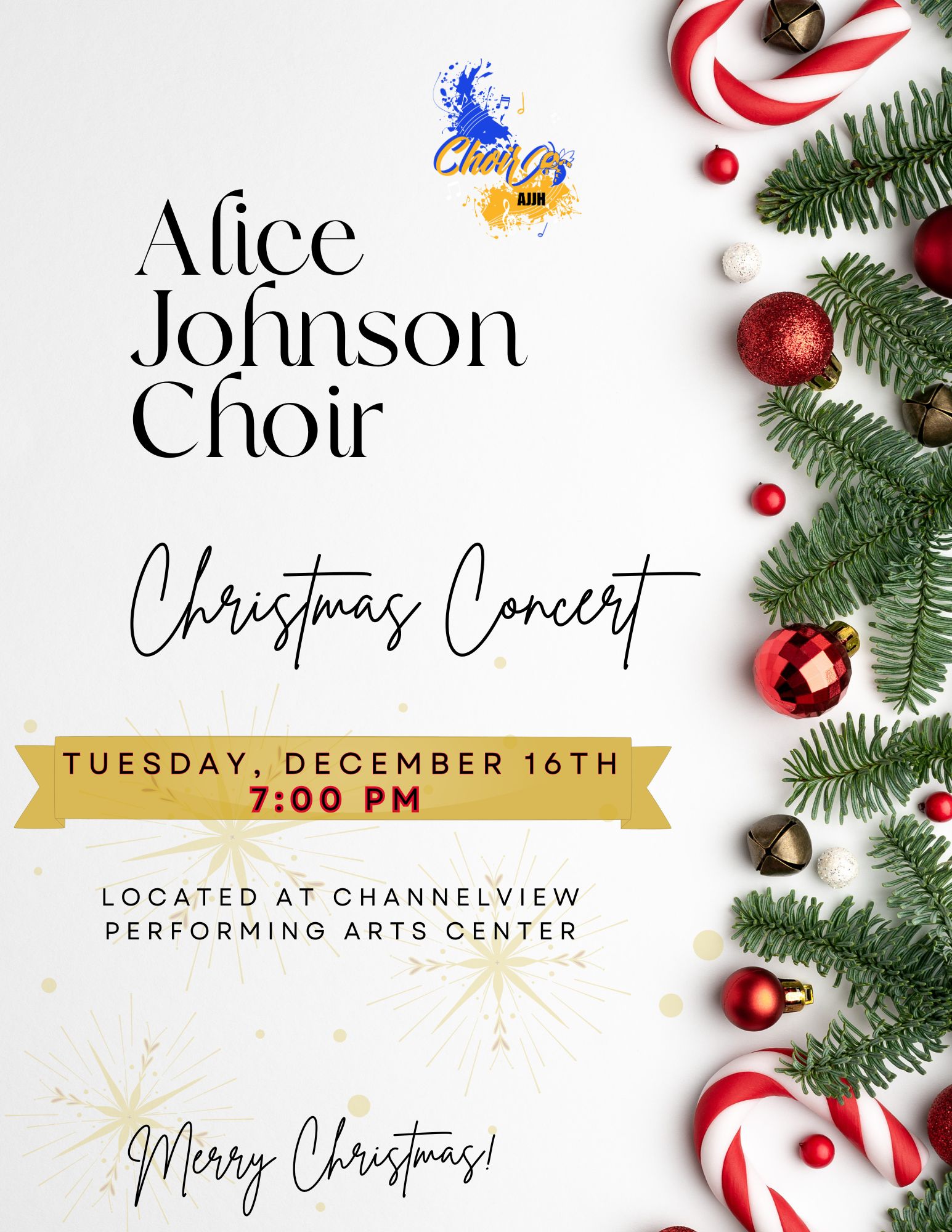 Christmas Concert flyer