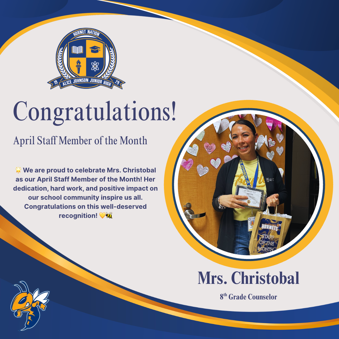 Christobal, April Staff of the Month