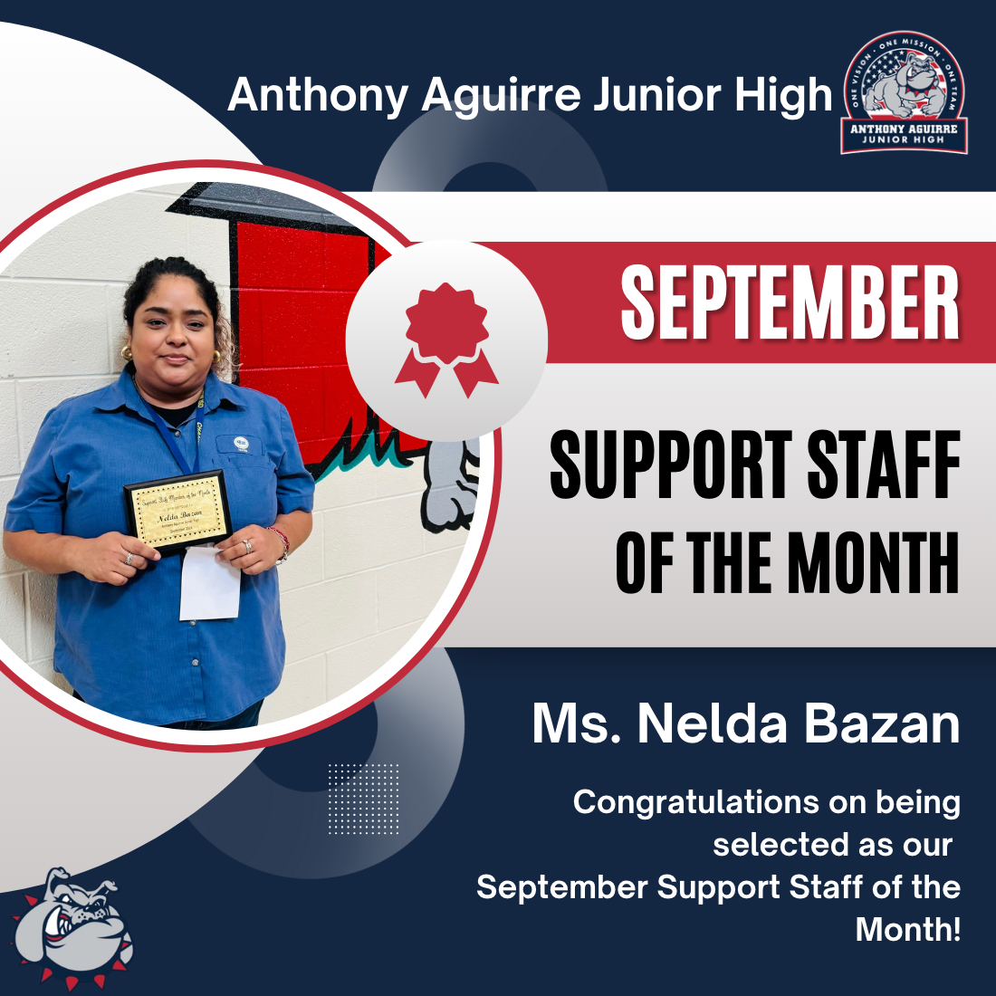 September Support Staff of the Month