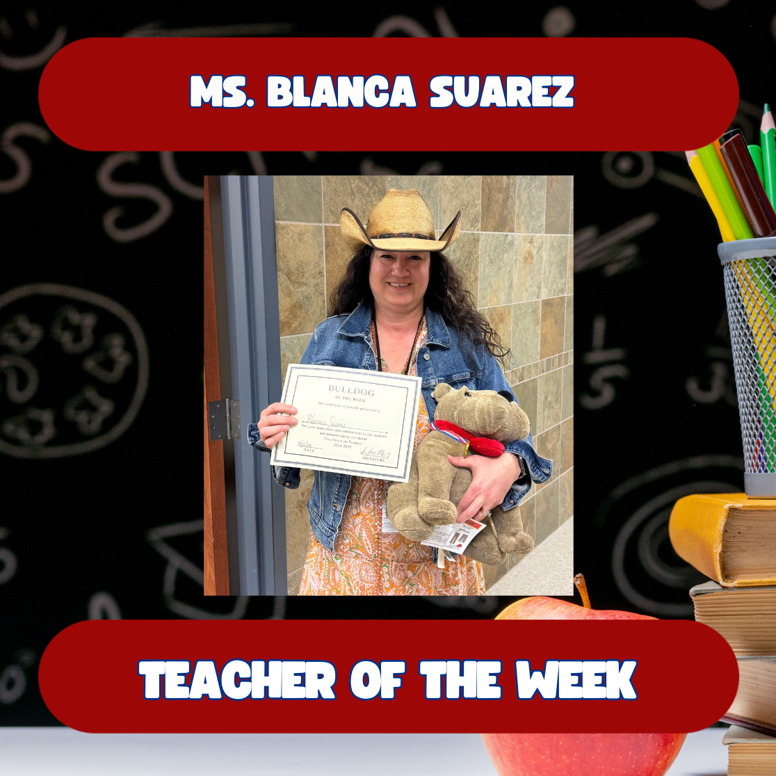 Mrs. Blanca Suarez, Teacher of the Week