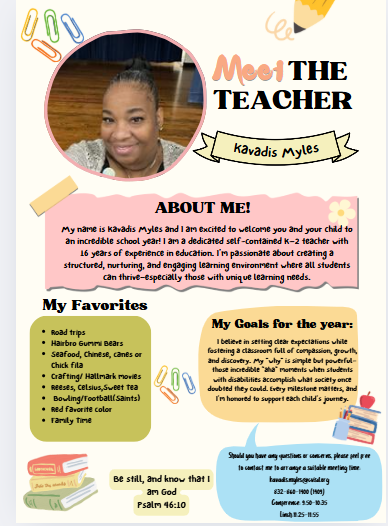 Myles Self Contain K-2