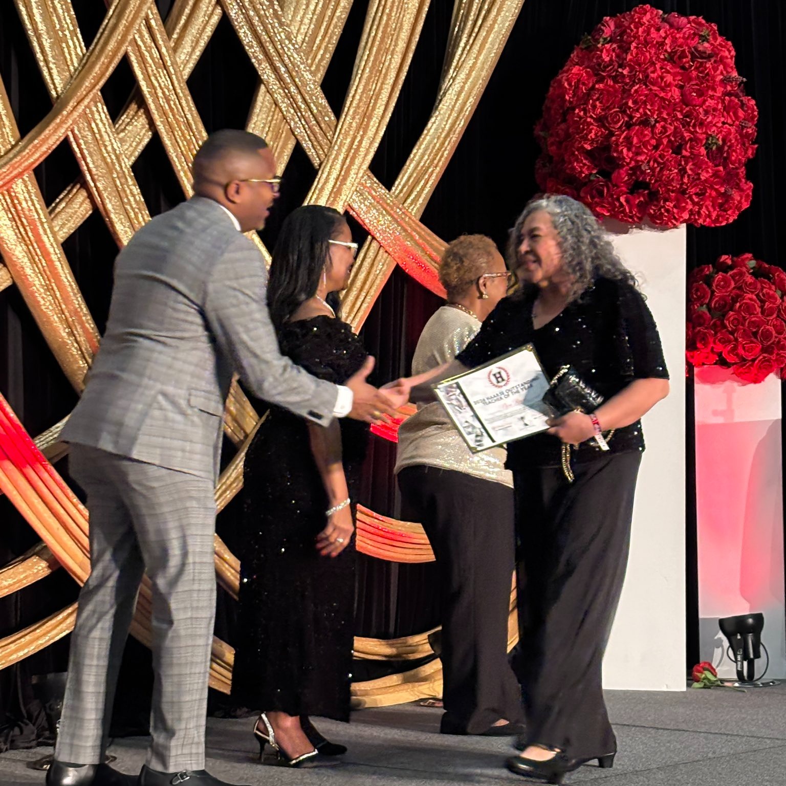 Mrs. Nora Reyna at the HAASBE Teacher Awards & Recognition Ceremony