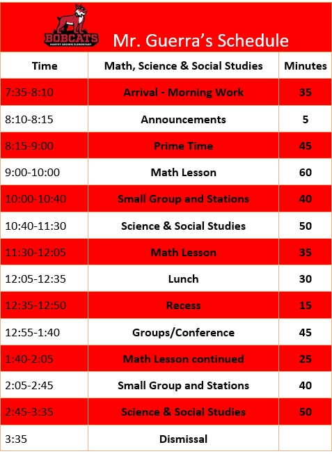 Schedule