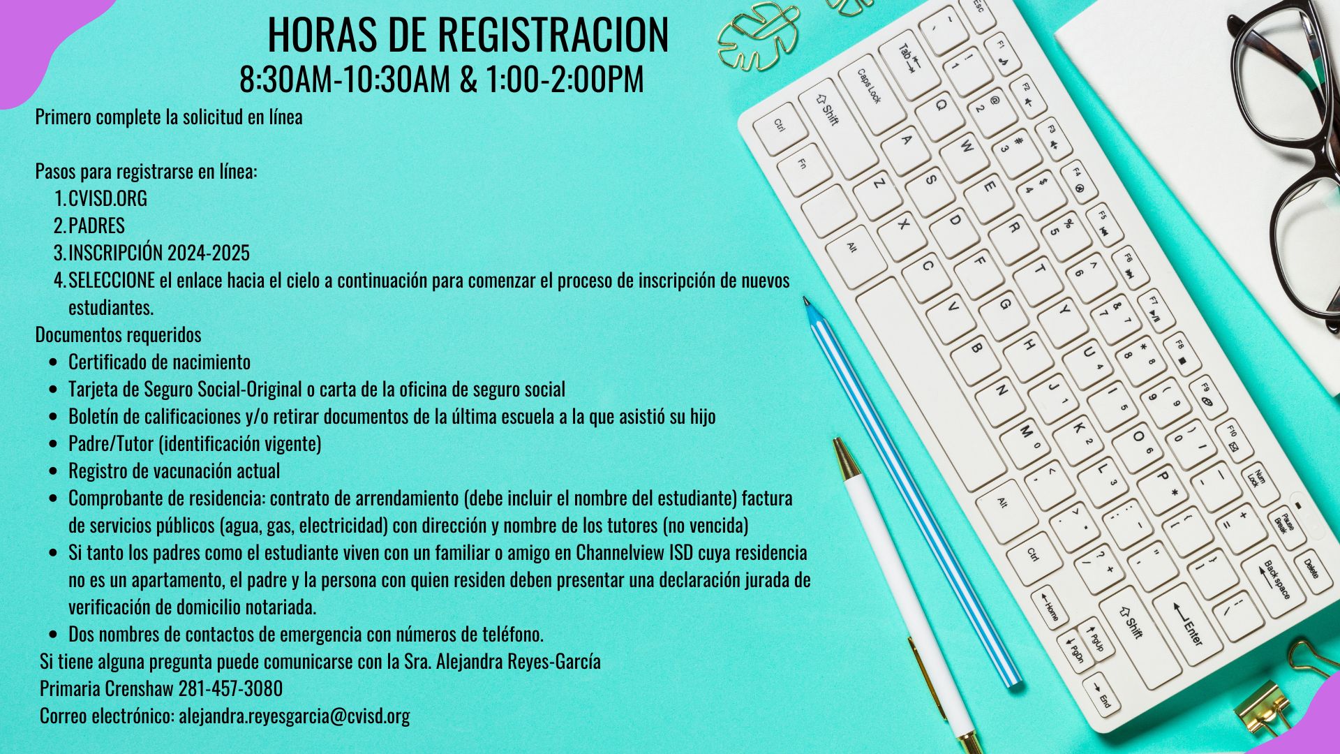 Horas de Registracion