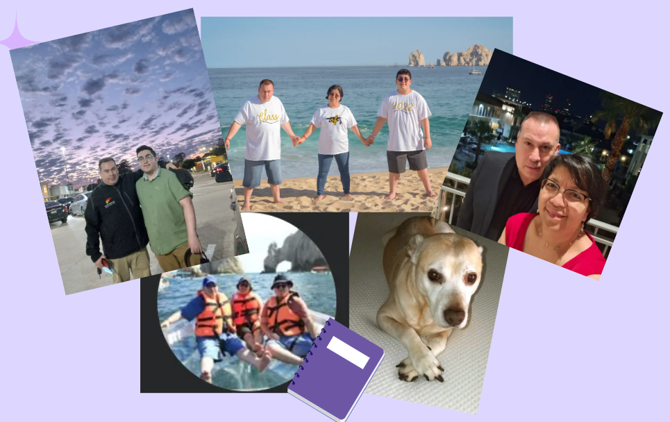 This is me and my family.