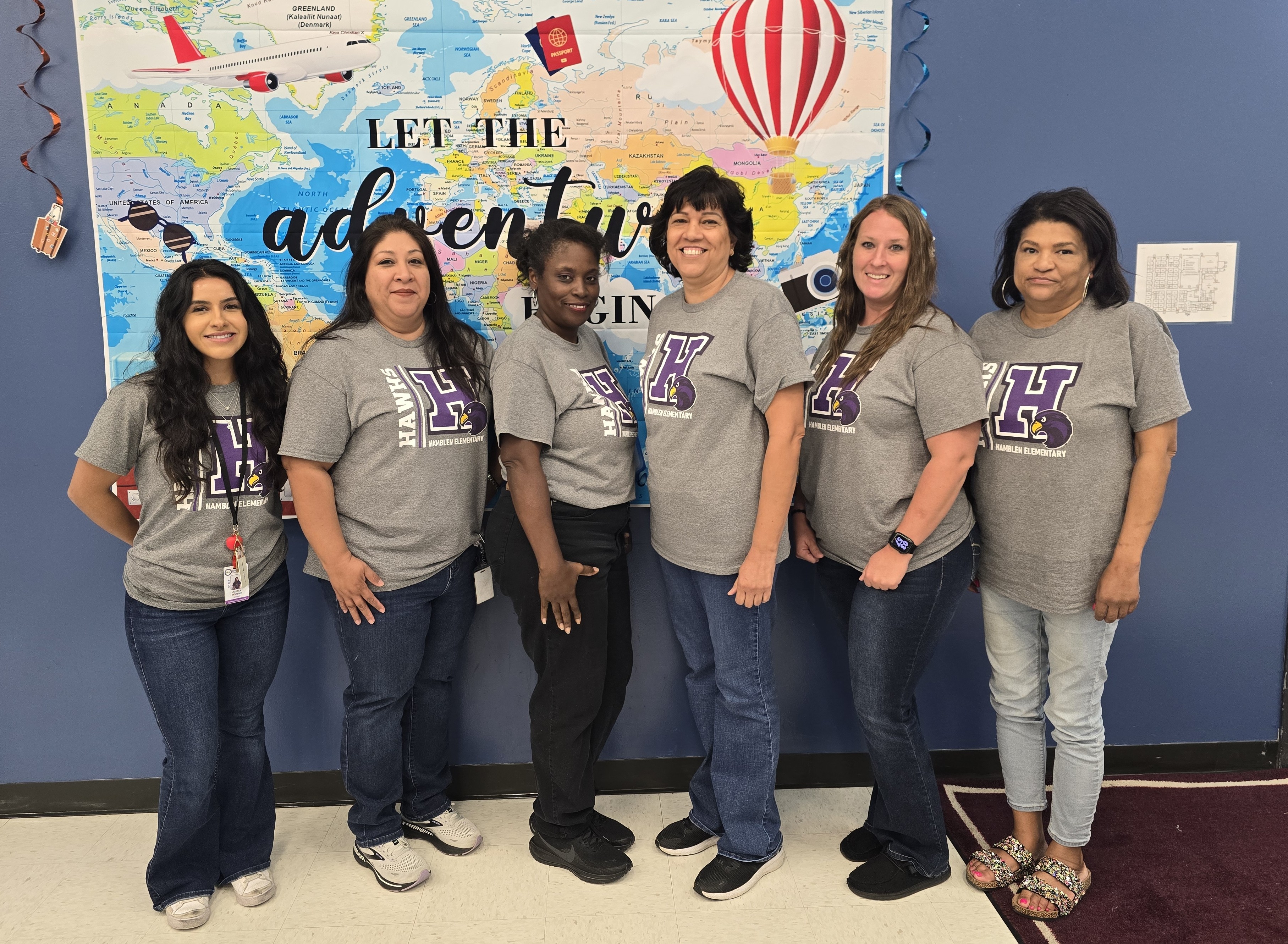 Kindergarten Team: Julissa Moreno, Marta Ramirez, Latamara Gibson, Mireya Guerrero-Montes, Danielle Courtney, Niki Wesley