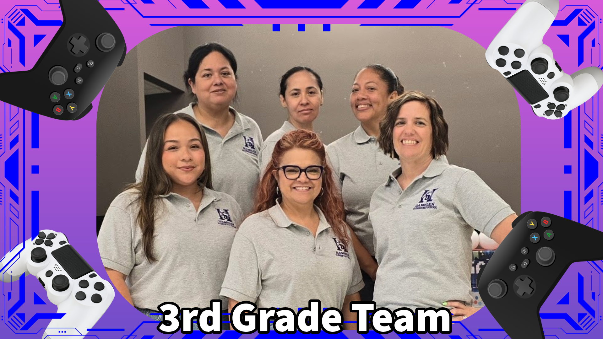 Third Grade Team Front-- left to right: Ms. K. Catalano, Ms. N. Cardoso, Ms. N. Malveaux Front: Ms. N. Gonzalez. Ms. V. Artero (team leader) , Ms. J. Smith