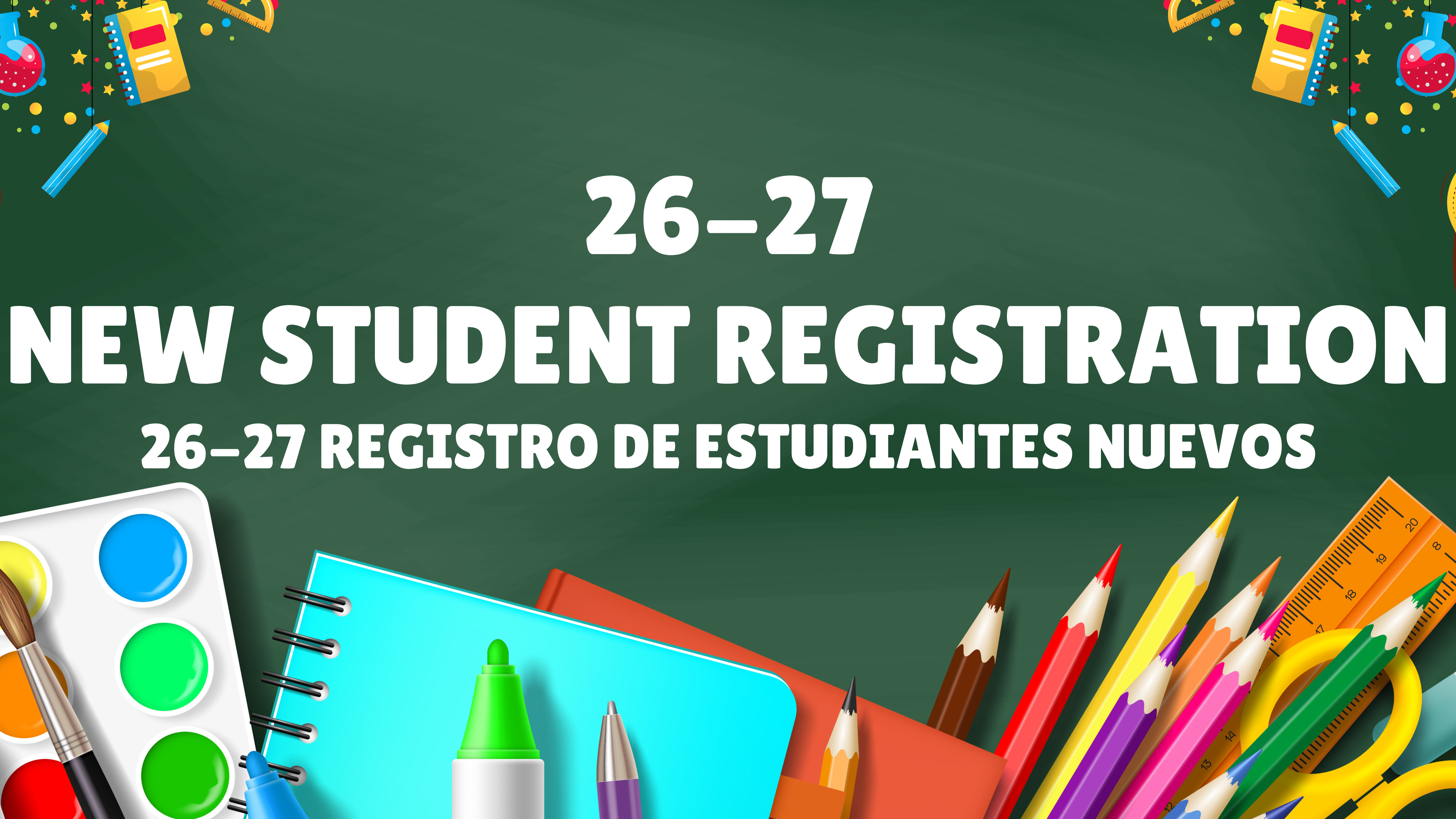new student registration for 26-27