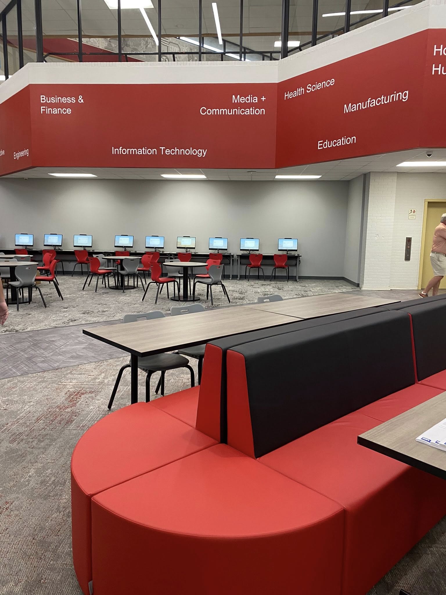Renovated high school go center