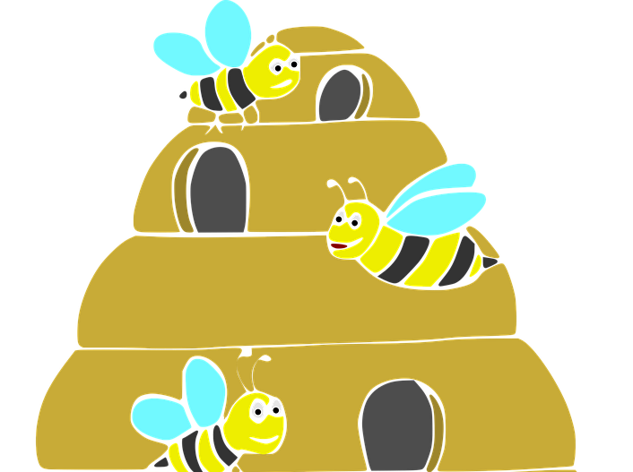 Bee hive cartoon