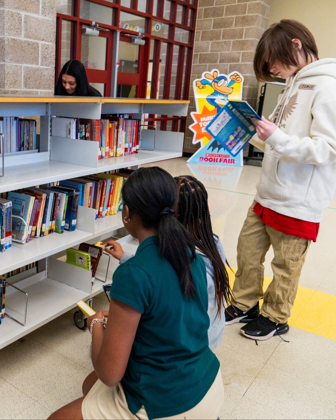 Student reading