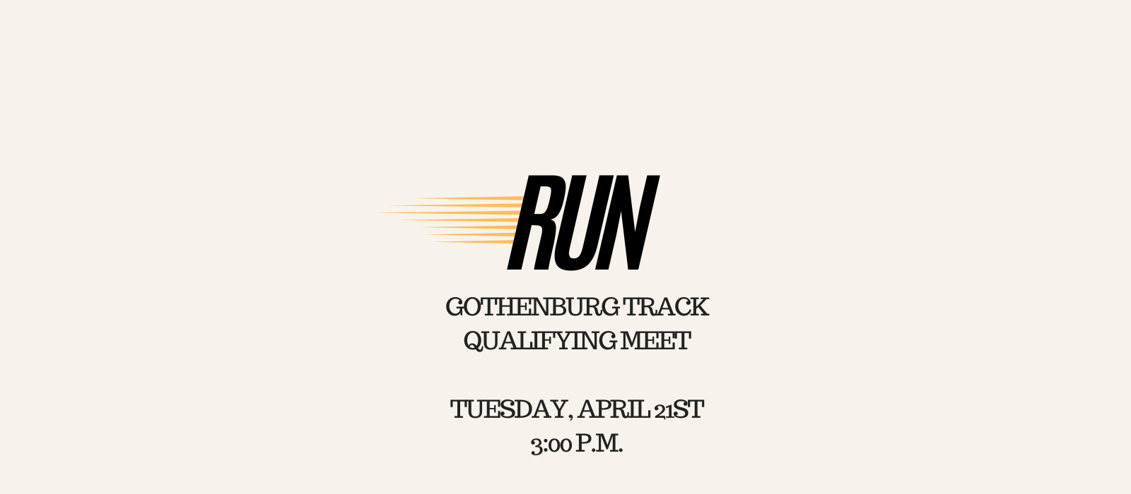 Gothenburg Track Meet on Tuesday