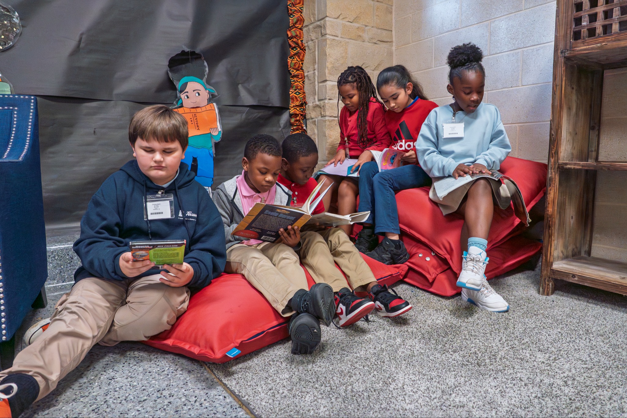 Ware students reading